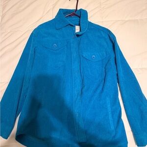 Vibrant Blue Corduroy Shirt